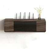 // Matériau épais : Notre boîtier de rangement pour routeur est fabriqué en bois massif offrant une forte capacité de charge. Le cadre est poli à l'arc pour une protection efficace contre les chocs et les rayures, améliorant ainsi la sécurité. La surface du panneau est lisse et se nettoie facilement avec un chiffon humide