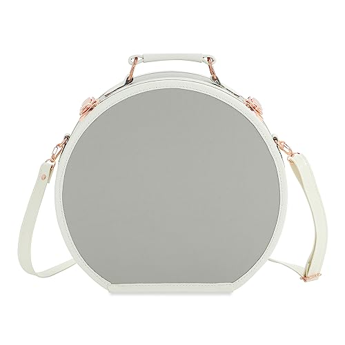 7998 Handmade Round Hat Box & Cosmetic Train Bag