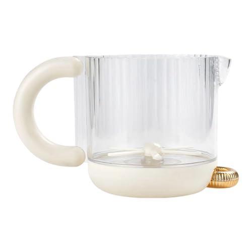 Vaso mezclador de huevos, batidor semiautomático, mezclador ergonómico de mano, diseño duradero multifunción, taza mezcladora de huevos para adobos, de pasteles, jugos, crema, uso de cacao