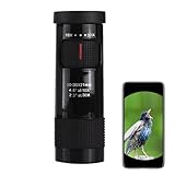 Telescopio portátil de alta potencia, monocular de zoom de mano, alcance de bolsillo de 40 x 60 mm con lente antivaho, construcción de aluminio impermeable, vidrio espía compacto con diseño ergonómico