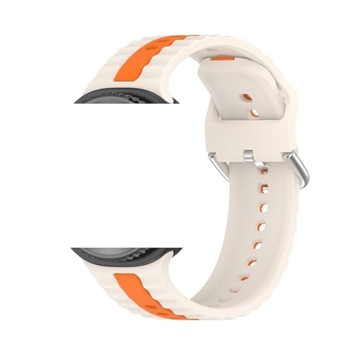 [QAICHFKS] Galaxy Watch 8 44mm 40mm �u���X���b�g�E�H�b�`�o���h�p�c�[�g���V���R���X�g���b�v (Starlight Orange,Watch 8 44mm)