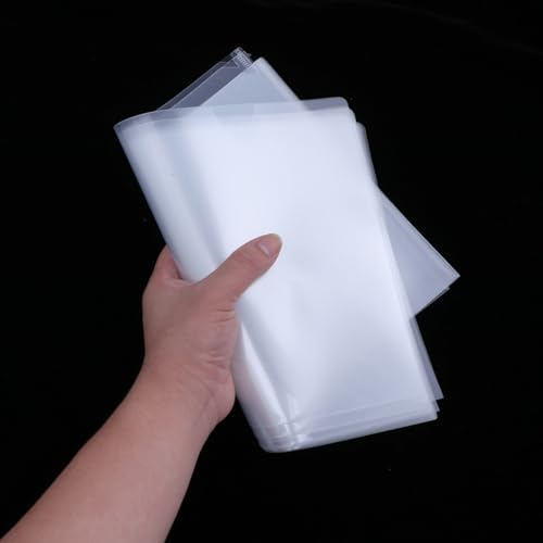 Carpeta de archivos de plástico transparente Hemobllo con botón para oficina, 20 unidades 3