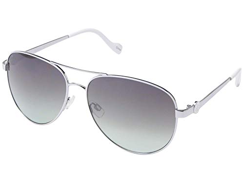 Jessica Simpson Metal Aviator Silver/Aqua One Size
