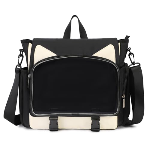 TINYAT Ita Bag Backpack for School Kawaii Pin Display Bag Aesthetic Cat Backpack Anime Cosplay Crossbody Messenger Bags Girls Women Student - Image 7