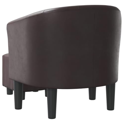 Sillón Tub Plegable Marrón miniatura 7