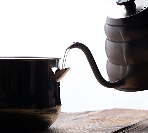 Pentolino Per Bagnomaria Bolliatte Bain-Marie Casseruola con Doppia Parete Vaporiera a Forma di Mestolo Pentola in Acciaio Inox Lattiera Con Fondo a Induzione.