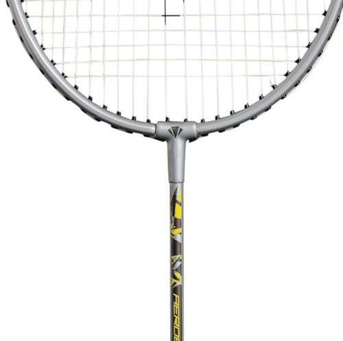 Raquette de badminton Carlton Aeroblade avec cordage resistant noir et blanc