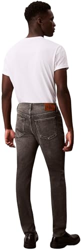 Calvin Klein Herren Jeans Hose Taper Hearst Grey Slim Fit, Grau (Hearst Grey), 28W/34L – Ansicht 2