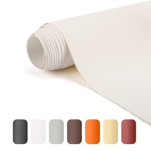 Multi-Functional Leather Repair Patch Kit - Three Color Combo Includes Black, Grey, and White Self-Adhesive Leather Patches for Couch, Chairs, Car Interiors