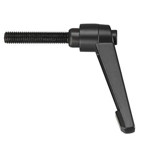 Image of uxcell M8 x 40mm Handle Adjustable Clamping Lever Thread Push Button Ratchet Male Threaded Stud Knobs Locking Rotating Screw Handles Quick Release Bolt Black 3pcs