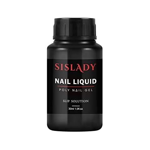 Poly Nail Gel Slip Solution Liquid,30ml Quick Poly Builder Nail Gel for Nail Extender Nails Shaping for Home Salon DIY Cover