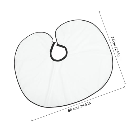 Capa profesional impermeable para peluquería blanca miniatura 2
