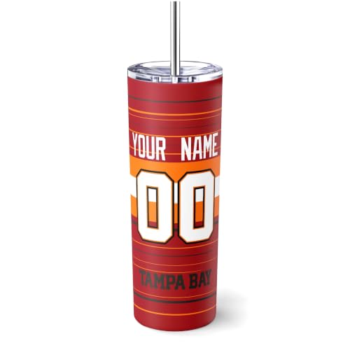 Image of Tampa Tumbler 20oz Travel Mug Custom Name and Number Gifts