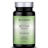 Mediterrae Biotina 5000 µg Premium | Con Zinc y Complejo B (B6 y B12) | Cabello, Piel y Uñas | Anticaída Mujer y Hombre | Vegano, Sin Gluten, 120 cápsulas