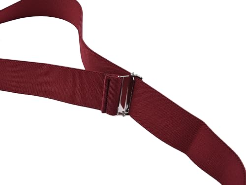 Image of Suspenders for Men Y Back Adjustable Elastic with Strong Clips 47 Inches
