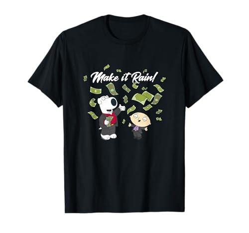 Family Guy Make it Rain Brian and Stewie Funny Cartoon T-Shirt