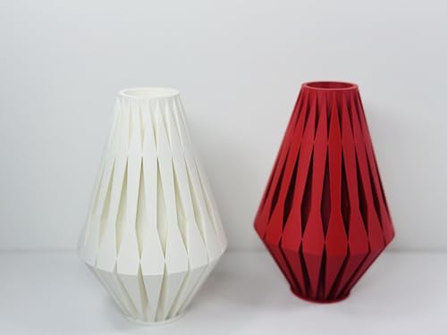Vase Rhéa blanc boho design grand format 20 cm pour salon moderne - 3