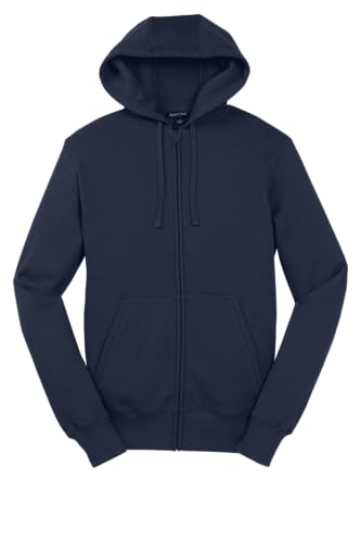 SPORT-TEK Unisex Full Zip Hooded Sweatshirt | Zip Up Hoodie for
