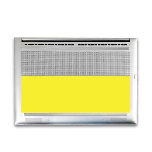 Image of Gaming Skin Compatible with HP Envy x360 16 inch (2023) - Solid Yellow - Premium 3M Vinyl Protective Wrap Decal Cover - Easy to Apply | Crafted in The USA by MightySkins