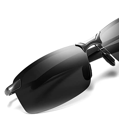 Óculos De Sol Masculino Lente Polarizada Preto Leve e Confortável Caminhada Passeio UV