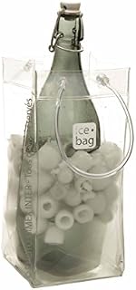 Gimex 17407 Ice Bag Wine Cooler, Fits 1 Bottle, Clear, 25.5 x 11 cm