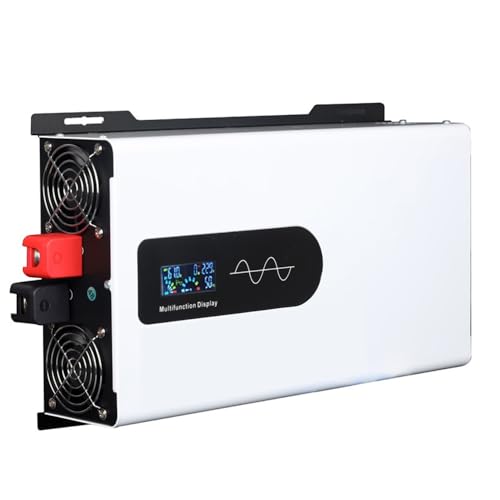 WYWY Inverter 5000W Onda Sinusoidale Pura, Ingresso 12V/24V/48V/60V/72V CC a Uscita 110V/220V CA, Display LCD, per Casa, Camper, Autocarro, Auto, Campeggio, Sistema Solare(60V)