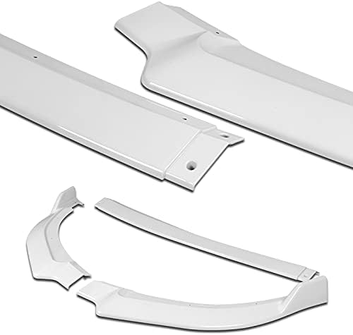 3pcs Front Bumper Splitter Spoiler Lip Compatible with 2018-2023 Kia Stinger GT-Line CK-Style, Air-Dam-Chin-Diffuser (Painted White)