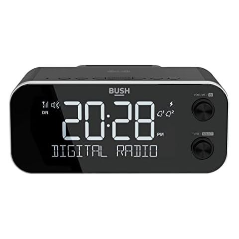 Bush DAB+ Alarm Clock Radio with Charging Dock Cover