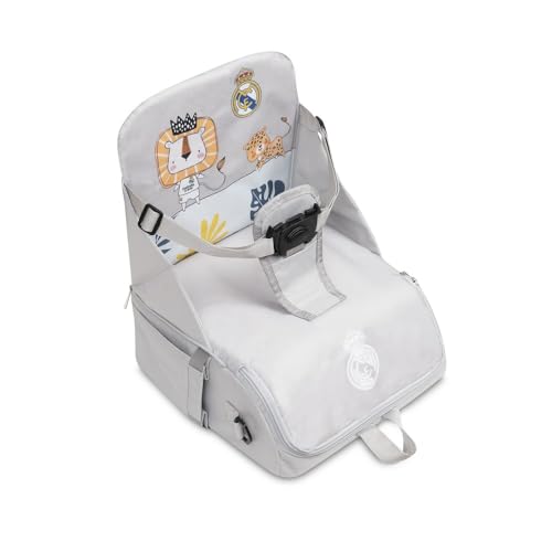 Chaise haute de voyage Real Madrid : transmettez votre passion à bébé dès le premier repas