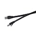 Certified 3 foot Black Cat 6A Patch Cable, Assembled in USA, Blue Jeans Cable brand, with Test Report