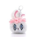 KOVOL エスターバニー うさぎ 小銭入れ 財布 ぬいぐるみ キーホルダー ポーチ ふわふわ 兎 キーリング かわいい 子供 大人 プレゼント 誕生日 ギフト (白)