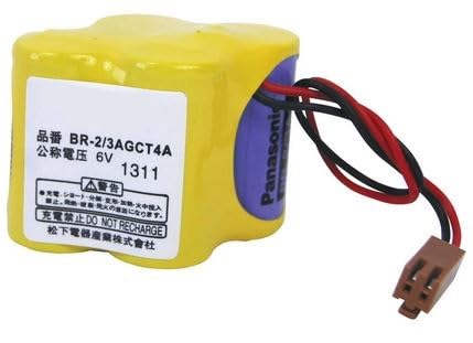 Pile BR-2/3AGCT4A 6V lithium pour automate industriel API et commande numérique