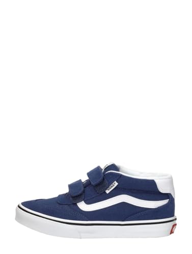 Vans Brooklyn Mid V Sneaker, True Navy, 1 UK Niño, La Verdadera Armada, 32 EU