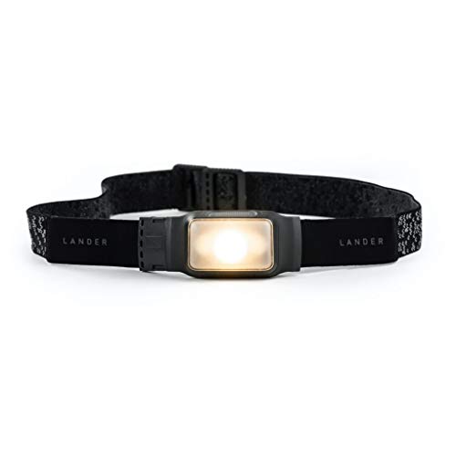 Lander Kiva Rechargeable Waterproof Headlamp with 40 Hours of Battery Life - Black