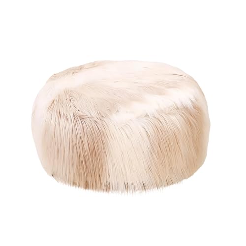 KBZSlyn Funda de puf con Estampado de Vaca y Peluche (Solo Funda, sin Relleno), for niños y Adultos, Ideal for dormitorios y Balcones.(Gold,45 * 50cm)