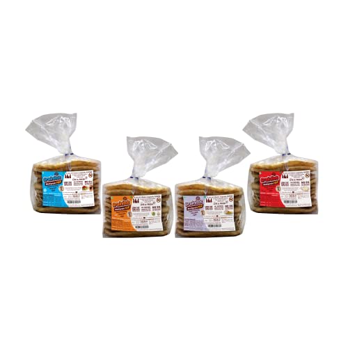 Image of Grainitos Healthy Multigrain Papad, Not Baked Not Fried - its POPPED (Most preffered combo) Salted 1, Mix Masala 1, Garlic 1, Chilli Flakes 1