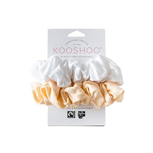 KOOSHOO Scrunchies - Organic Cotton Scrunchie Set Made from Plants ...