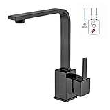 Diese Küchenarmatur hat 3/8 Zoll Standard-Port,sehr langlebig.Niederdruck Armatur mit 3 Anschluss-Schläuchen.