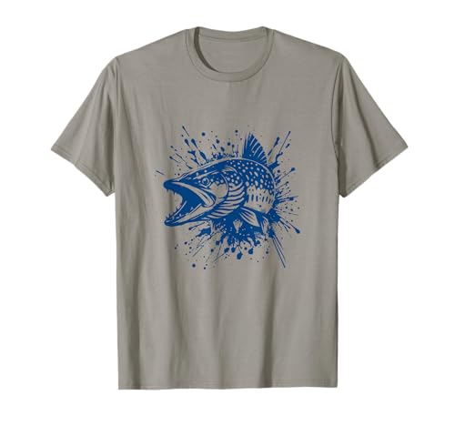 Image of #snirt Pike Fishing T-Shirt Fishing Clothing Hoodi Fish Pike T-Shirt