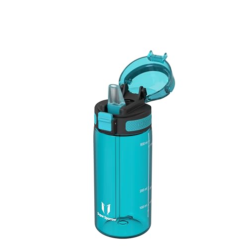 Super Sparrow Water Bottle, 500ml, TouchSip Bottle, BPA-Free, Non-Toxic, Eco-Friendly, Straw Tritan Bottles for Kids Sports