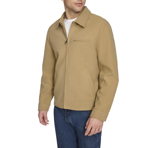 Image of Levi's Men's Faux Leather Laydown Collar Racer Jacket