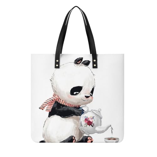 Sac à bandoulière panda pour femme : fini le manque de place avec ce grand cabas de voyage