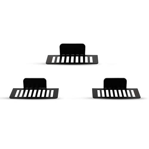 Image of Metal 1:64 Diecast Car Display Rack Set | Wall-Mount Self-Adhesive Toy Car Organizer for Kids & Adults | Black Steel Shelves for Home, Bedroom & Showcase Decor | Pack of 12