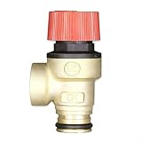 Válvula de alivio de presión de caldera de gas, diseño roscado de 3 bares para una instalación segura y control de presión constante en sistemas de calefacción
