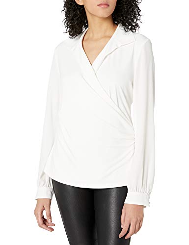 Karl Lagerfeld Paris Women's Shirt, Soft White, Medium