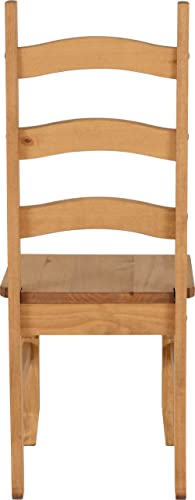 Seconique Corona Dining Chair Set of 2 in Distressed Waxed Pine - Image 6
