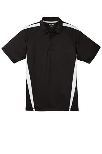 SPORT-TEK Men's PosiCharge Micro Mesh Colorblock Polo