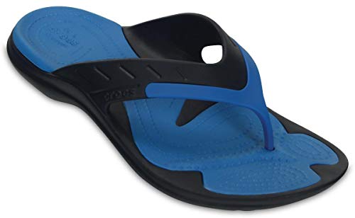 Image of Crocs Unisex MODI Sport Flip Navy Flip-Flops - M8W10(202636-49T)