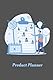 Product Planner (6x9 inches, 150 pages): Log Book for Product Launches | Checklist for Product Development: Ice Blue, White, and Gray Brainstorming Design