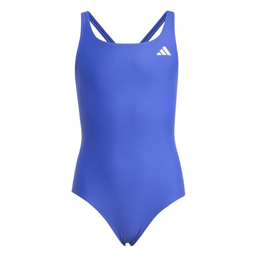 Adidas Girl's V-Back Swimsuit Kids, Semi Lucid Blue, 11-12 Years
